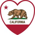 Oca California Flag   Heart