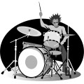 Drummer Vector Image